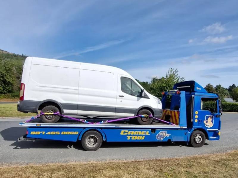 Camel Tow recovering a Ford Transit van with electrical faults in Dublin
